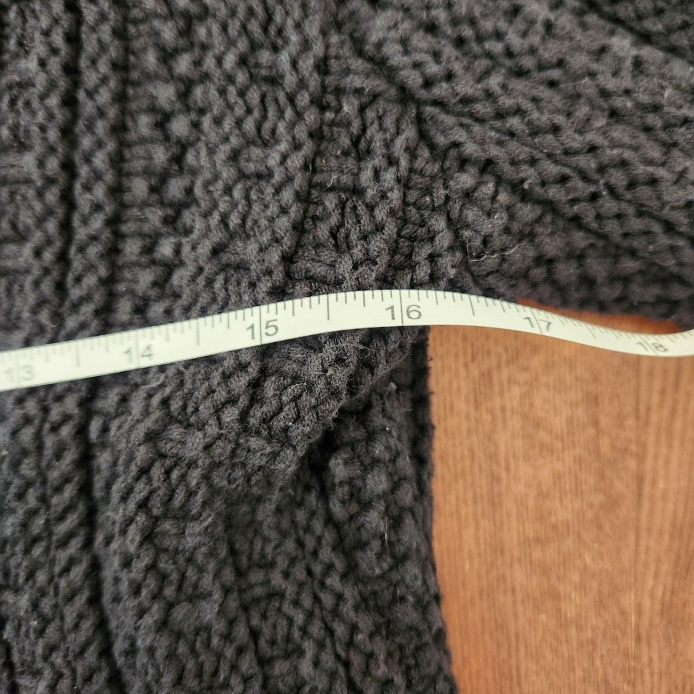 Express Black Knit Cardigan Old Money style Gold Button Womens size Small Cotton - Picture 9 of 9